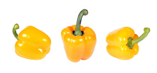 yellow  pepper on a white background. (isolated)