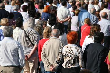 Muchedumbre en una manifestación