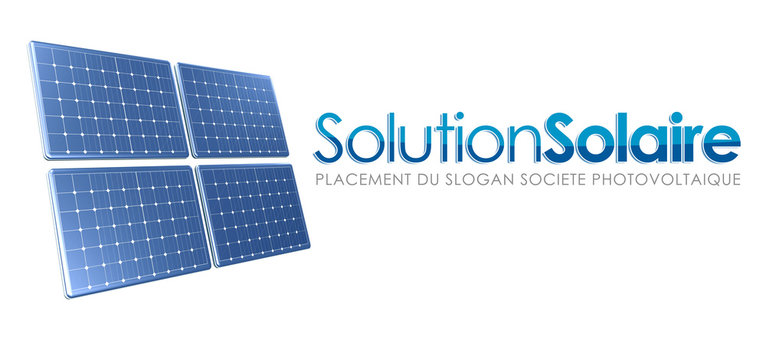 Logo solution panneaux solaire
