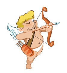 Obraz premium Valentine's Day cupid