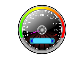 Geschwindigkeitsanzeiger als Design