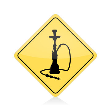 schild shisha gelb