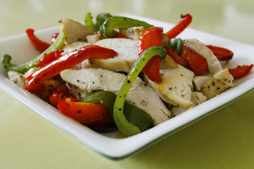 Chicken and Pepper salad