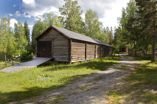 Old traditional cabin in Sweden