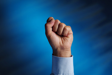 Hand gesturing zero