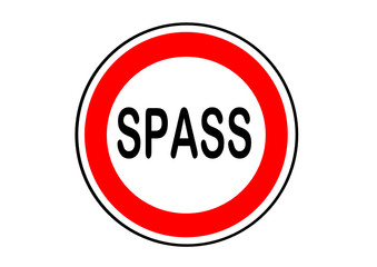 Schild als Information