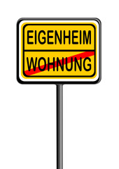 Informationen als Schild