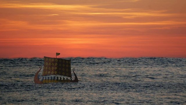 Wikinger auf gro&szlig;er Fahrt
