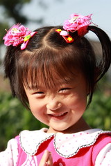 happy Chinese little girl