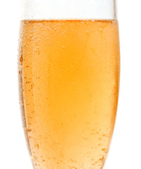 Goblet glass with champaign  close up