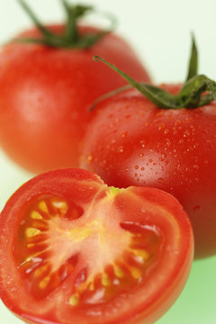 Closeup of fresh tomatoes