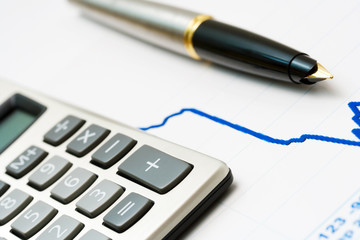 Fountain pen and stock index.