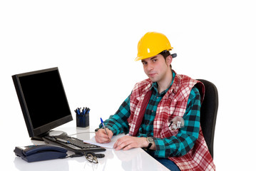 Construction supervisor office