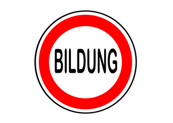 Schild als Information