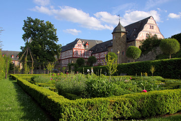 Fototapeta na wymiar Castle of Idstein pałacowego ogrodu