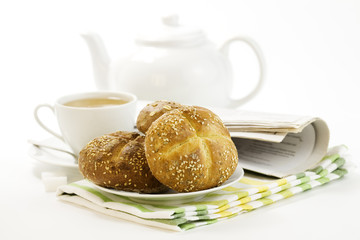 Breakfast whith Crusty French Bread