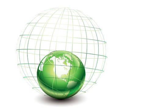 green globe concept