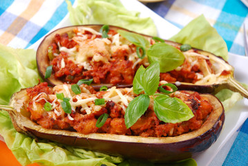 stuffed aubergine