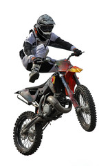 Naklejka premium Motocross jump