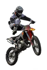 Gordijnen Motorcross sprong © BGStock72