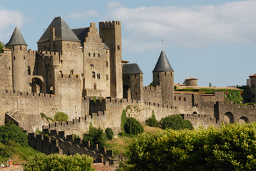 Fototapeta na wymiar Castle of Carcassonne