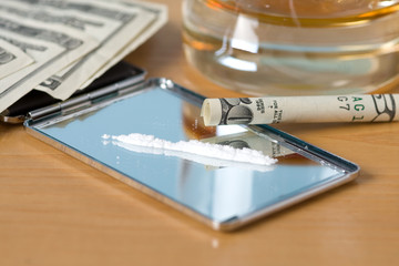 drugs line and money