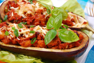 stuffed aubergine