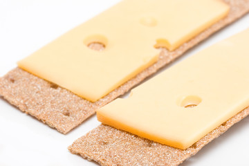 crispbread with cheese