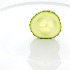 Cucumber on a plate
