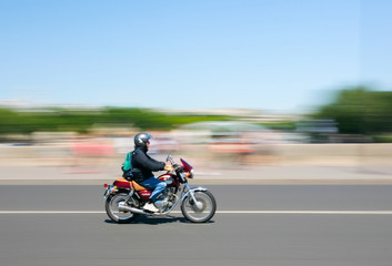 Obraz na płótnie Canvas Moto et vitesse