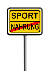 Information als Schild