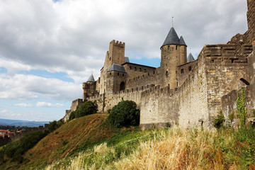 Fototapeta na wymiar remparts de carcassonne