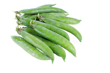 Snap Peas on White