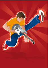 Guitariste rock