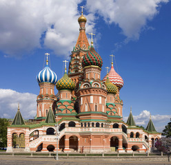 Fototapeta na wymiar Bazyli Cathedral: Moskwa, Rosja, Plac Czerwony