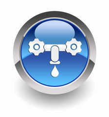 Water glossy icon