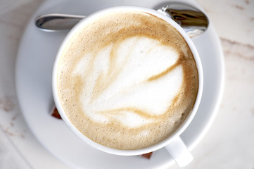 Cup of coffee cappuccino