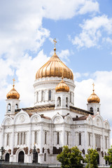Fototapeta na wymiar Russian orthodox cathedral