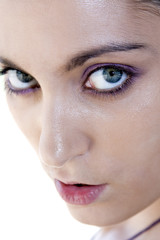 Young Woman with Beautiful Eyes