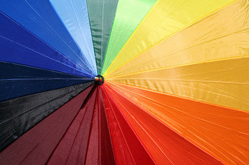 rainbow colored umbrella