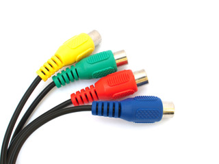 Audio cable pack  close up