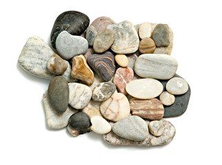 Fototapeta na wymiar Close up of pile of pebbles
