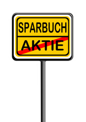 Informationen auf Schild