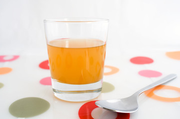 Glass of apple cider vinegar