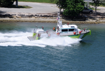 Fire department boat