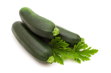 fresh bio marrow on white background