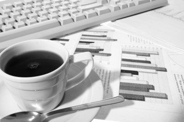 Cup of coffee at office