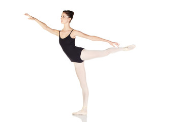 Young caucasian ballerina