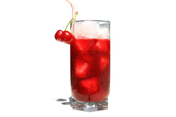 cherry juice with ice