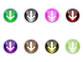 download buttons vector illustration